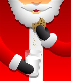Milk and Cookie Santa